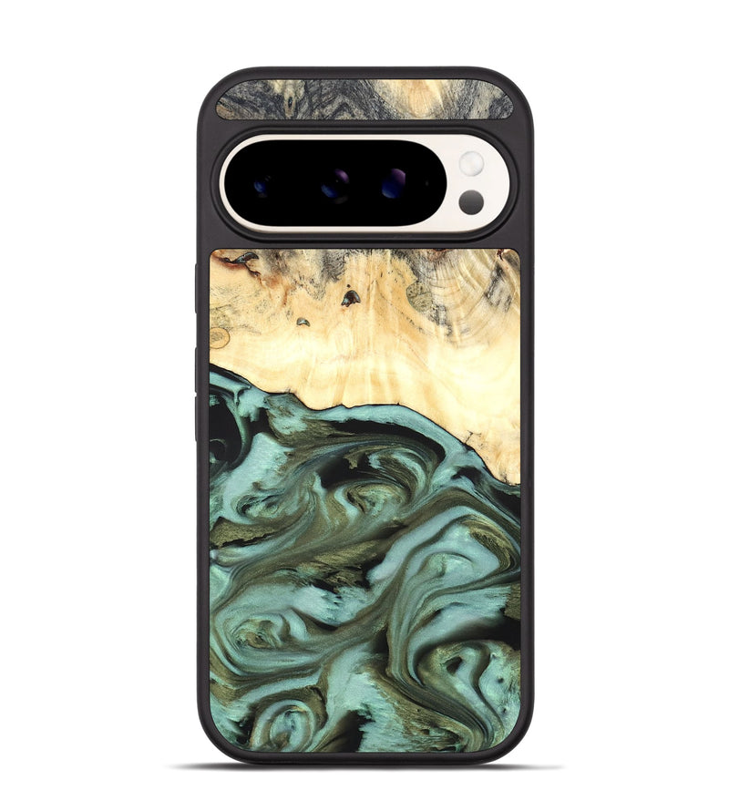Pixel 9 Wood Phone Case - Kermit (Green, 819673)