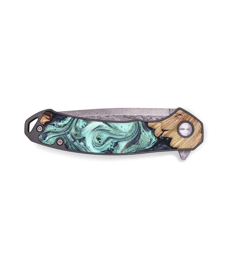 EDC Wood Pocket Knife - Aleah (Green, 819675)