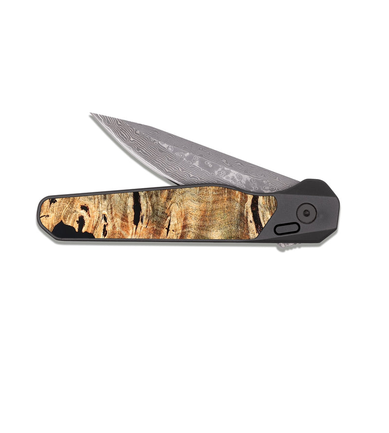 EDC Dark Damascus Wood Pocket Knife - Ray (Clear, 819678)