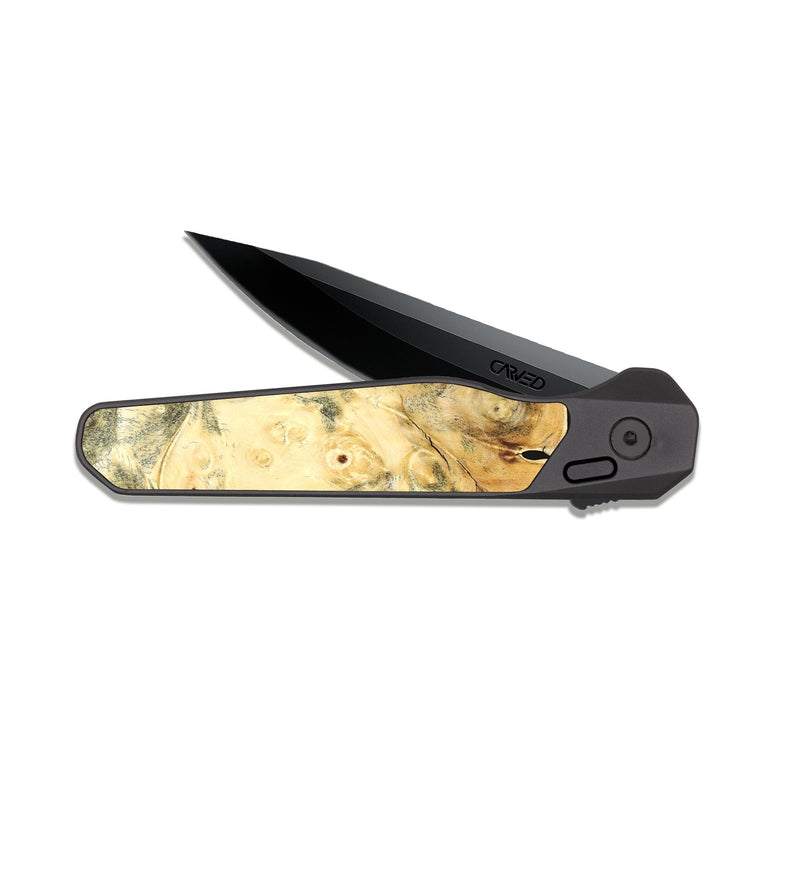 EDC Dark Slate Wood Pocket Knife - Nigel (Wood Burl, 819679)