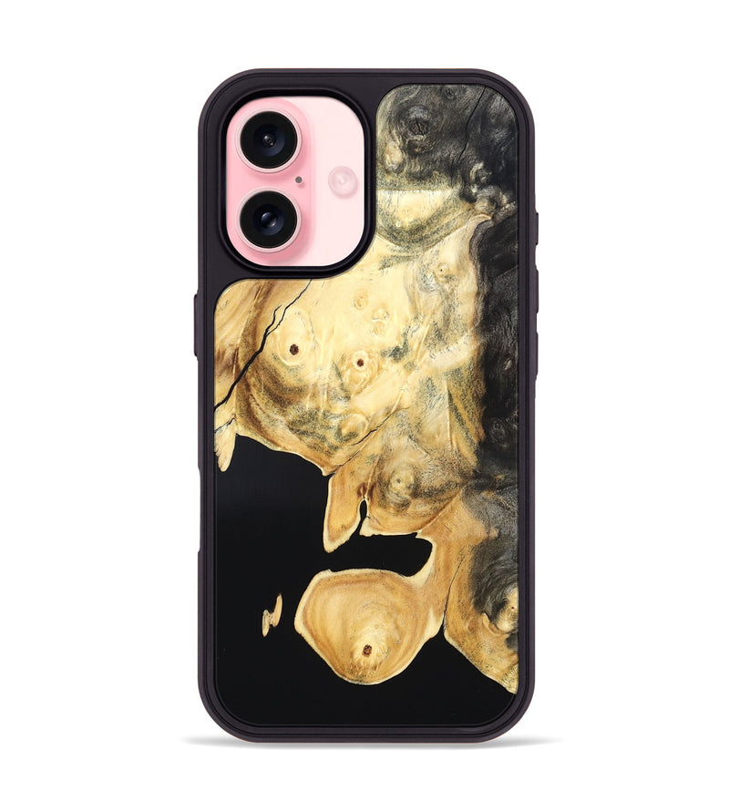 iPhone 16 Wood Phone Case - Nigel (Wood Burl, 819679)