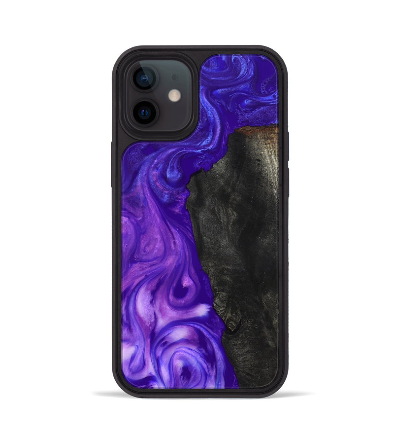 iPhone 12 Wood Phone Case - Sol (Purple, 819683)