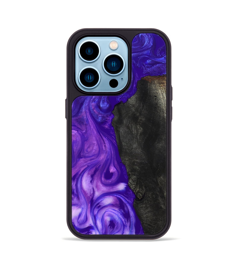 iPhone 14 Pro Wood Phone Case - Sol (Purple, 819683)