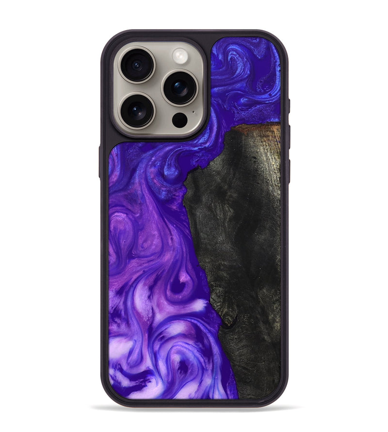 iPhone 15 Pro Max Wood Phone Case - Sol (Purple, 819683)