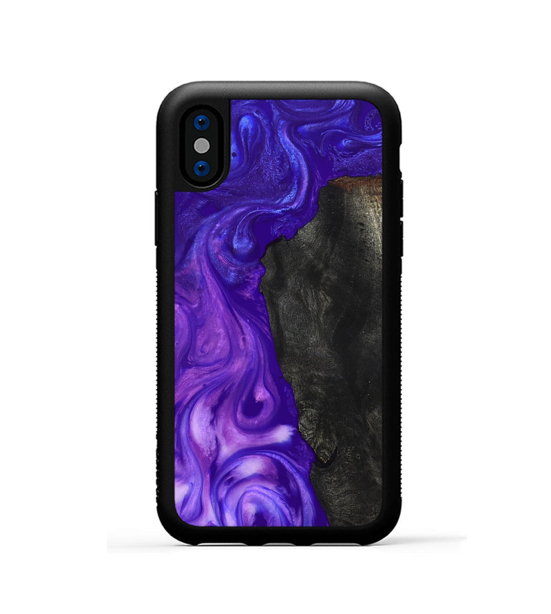 iPhone Xs Wood Phone Case - Sol (Purple, 819683)