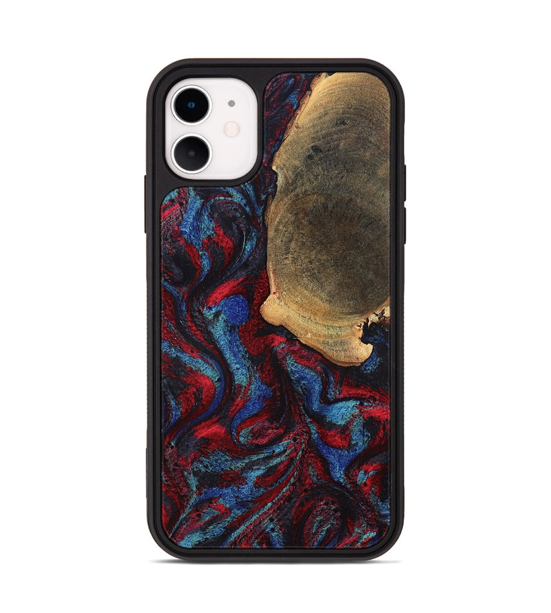 iPhone 11 Wood Phone Case - Karyme (Red, 819685)
