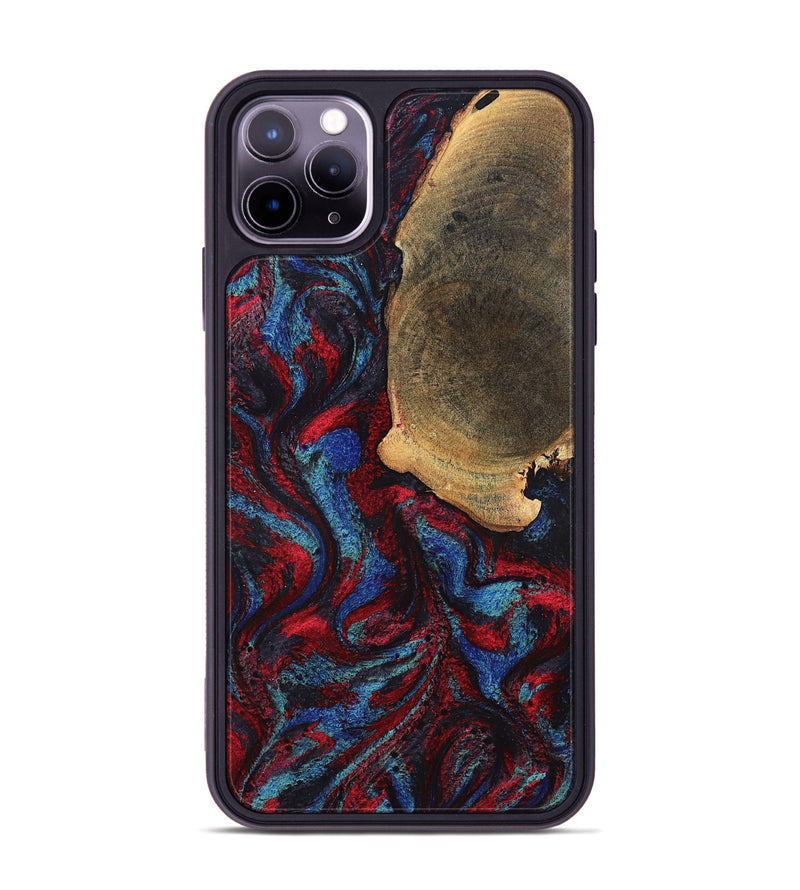 iPhone 11 Pro Max Wood Phone Case - Karyme (Red, 819685)
