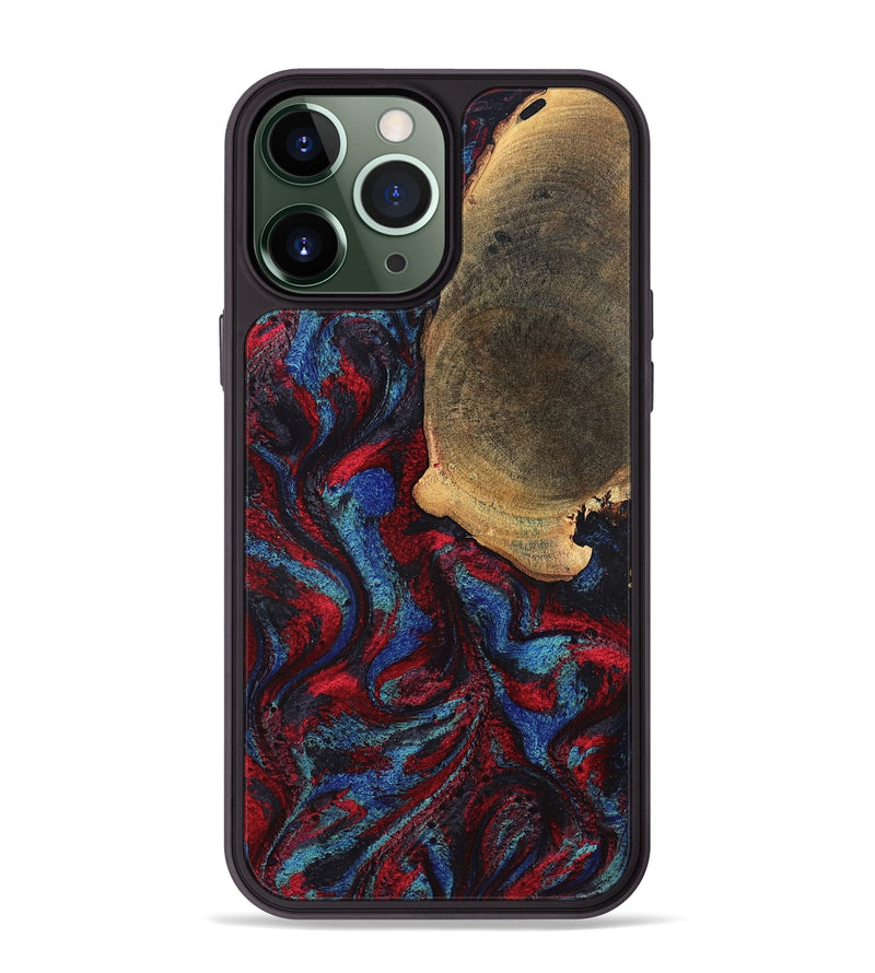 iPhone 13 Pro Max Wood Phone Case - Karyme (Red, 819685)