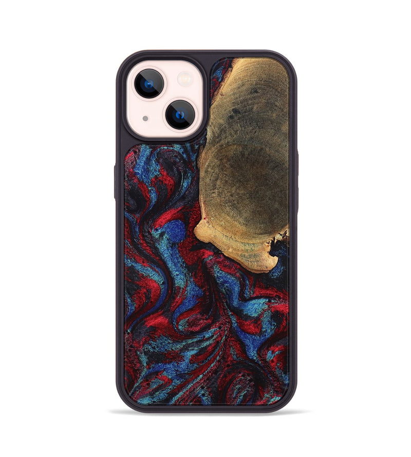 iPhone 14 Wood Phone Case - Karyme (Red, 819685)