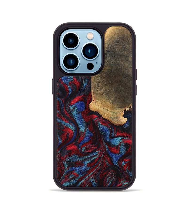 iPhone 14 Pro Wood Phone Case - Karyme (Red, 819685)