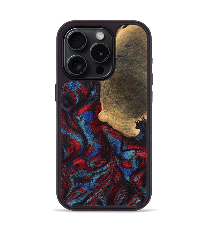 iPhone 15 Pro Wood Phone Case - Karyme (Red, 819685)