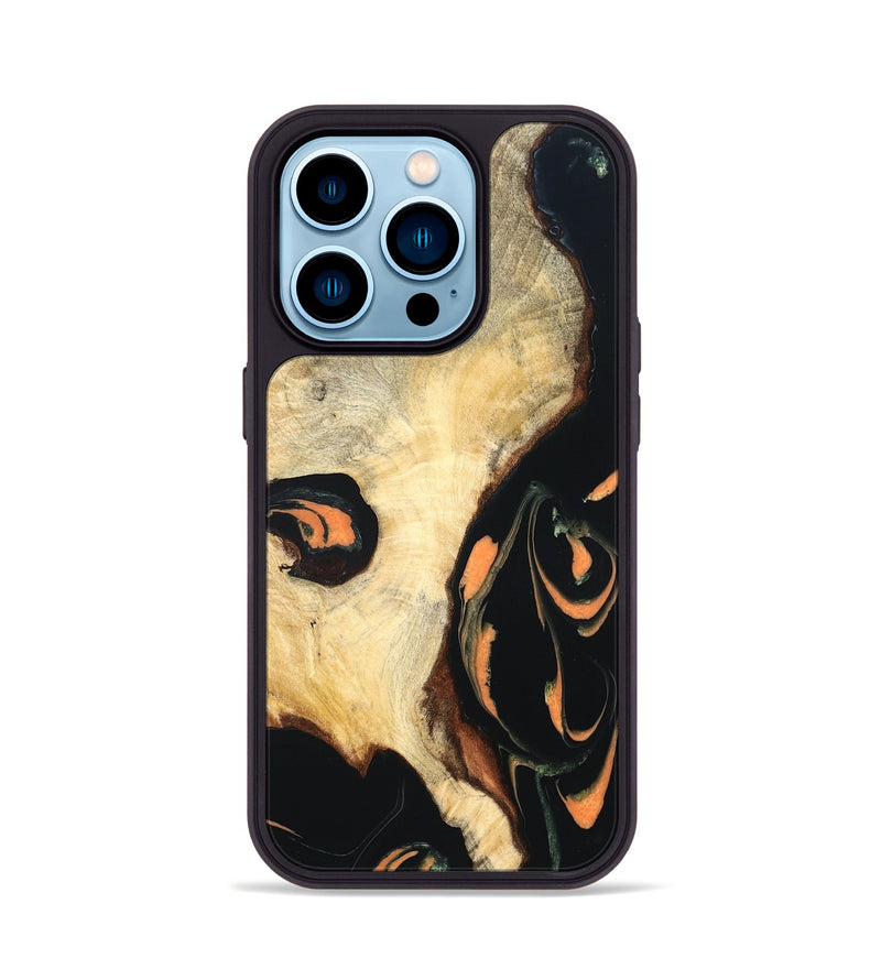 iPhone 14 Pro Wood Phone Case - Dean (Red, 819687)