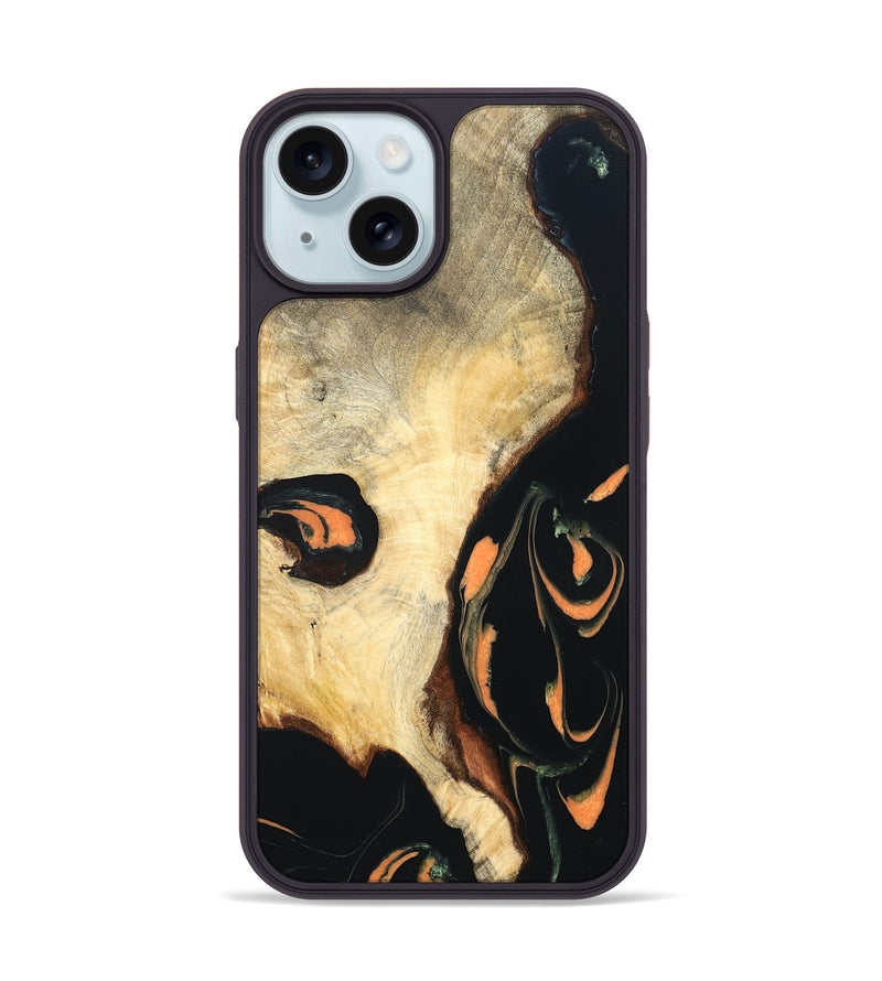 iPhone 15 Wood Phone Case - Dean (Red, 819687)