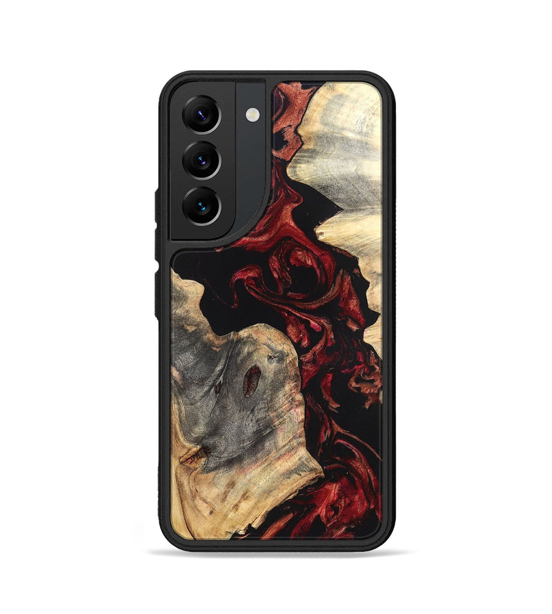 Galaxy S22 Wood Phone Case - Shellie (Red, 819688)