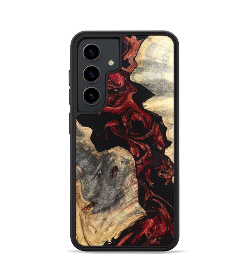 Galaxy S24 Wood Phone Case - Shellie (Red, 819688)