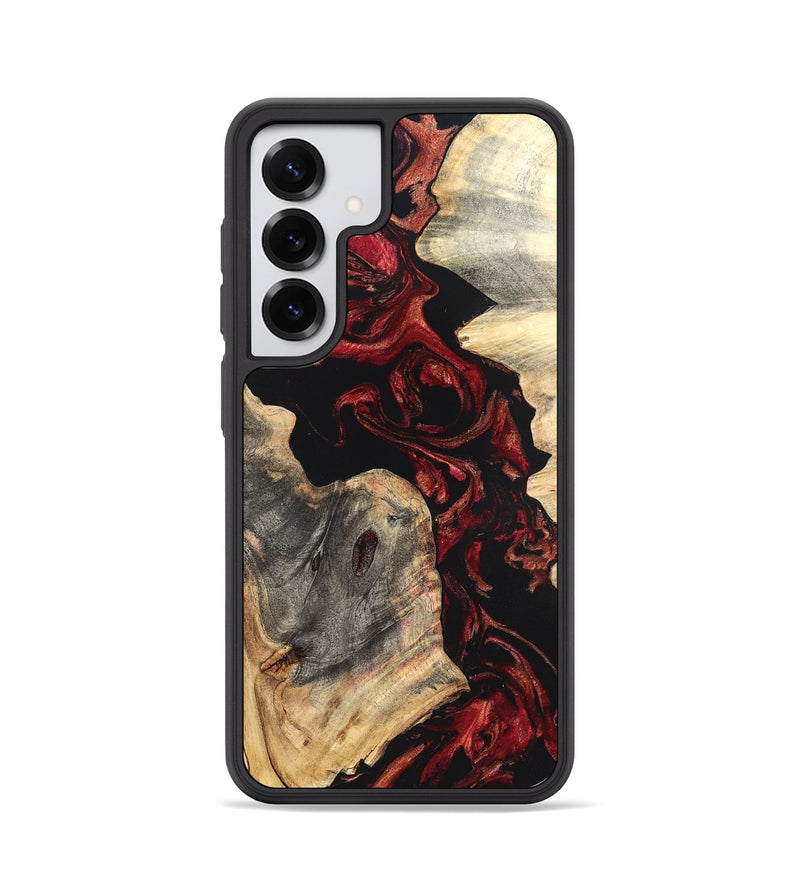 Galaxy S25 Wood Phone Case - Shellie (Red, 819688)