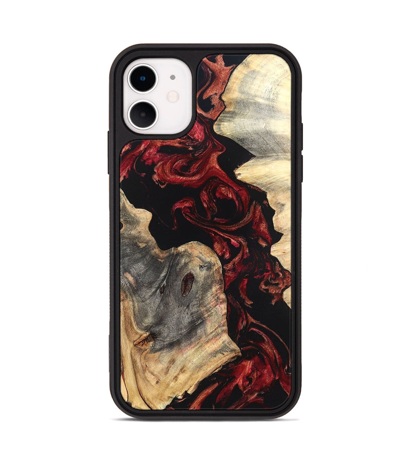 iPhone 11 Wood Phone Case - Shellie (Red, 819688)