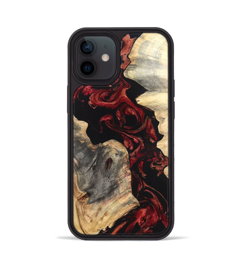 iPhone 12 Wood Phone Case - Shellie (Red, 819688)