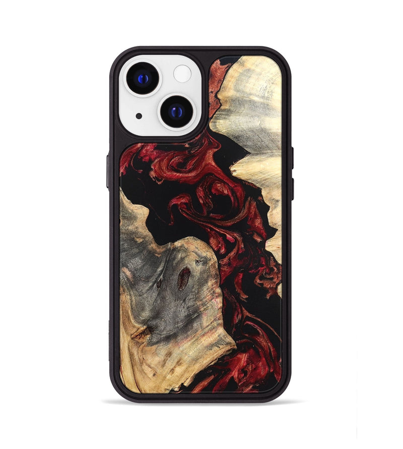 iPhone 13 Wood Phone Case - Shellie (Red, 819688)