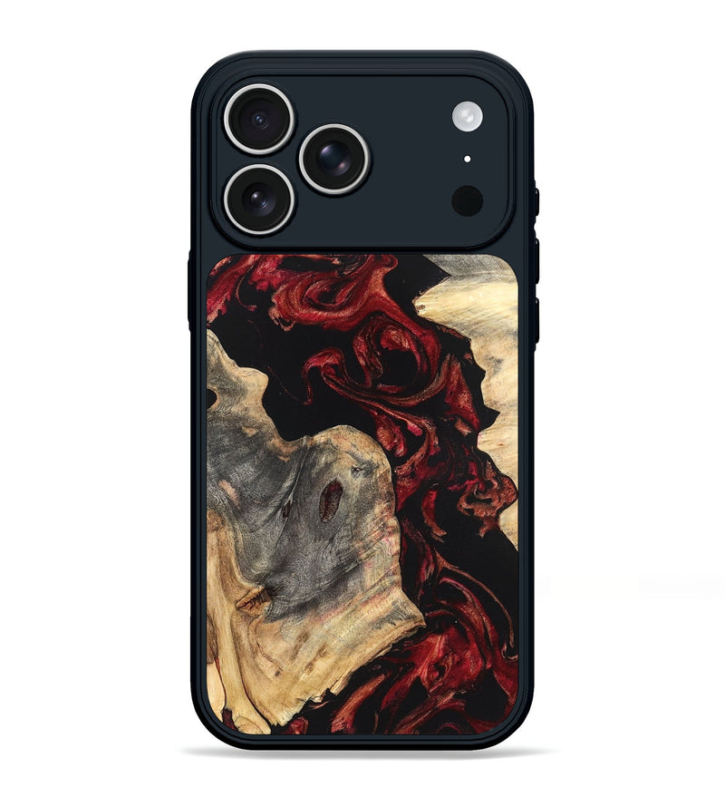 iPhone 17 Pro Max Wood Phone Case - Shellie (Red, 819688)