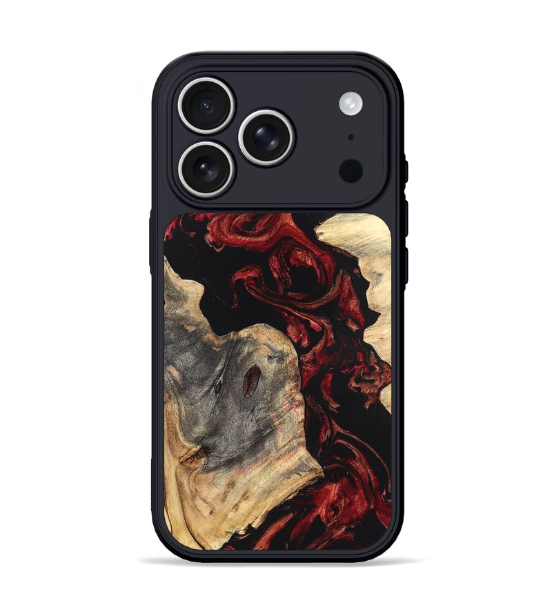 iPhone 17 Pro Wood Phone Case - Shellie (Red, 819688)