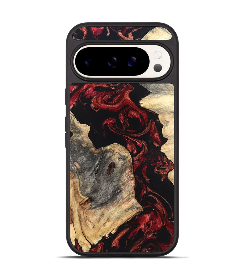 Pixel 9 Pro Wood Phone Case - Shellie (Red, 819688)