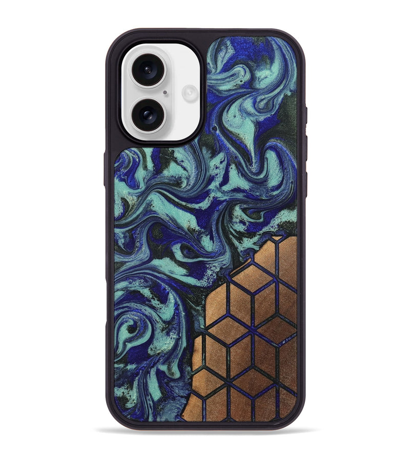 iPhone 16 Plus Wood Phone Case - Ethelyn (Pattern, 819693)