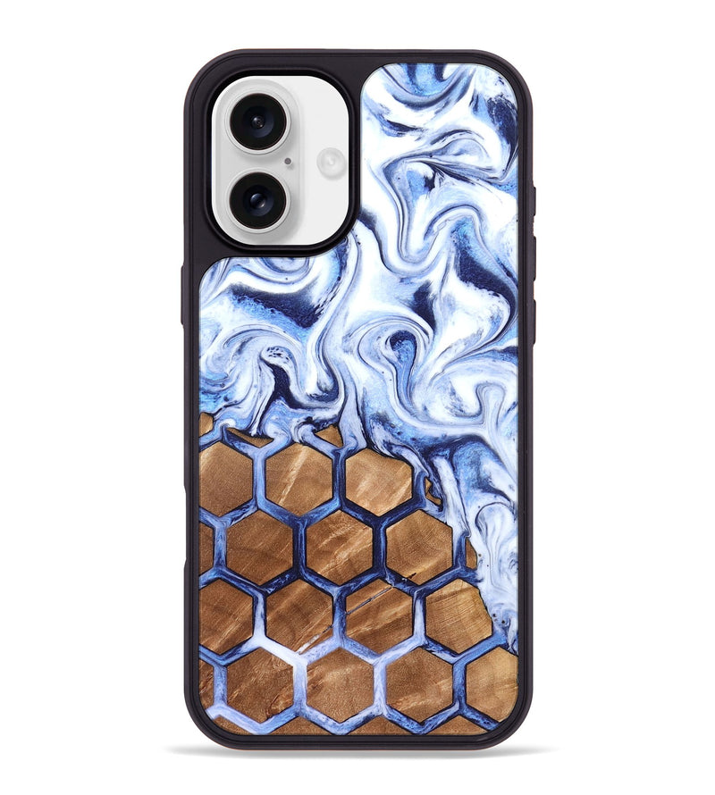 iPhone 16 Plus Wood Phone Case - Marquez (Pattern, 819701)