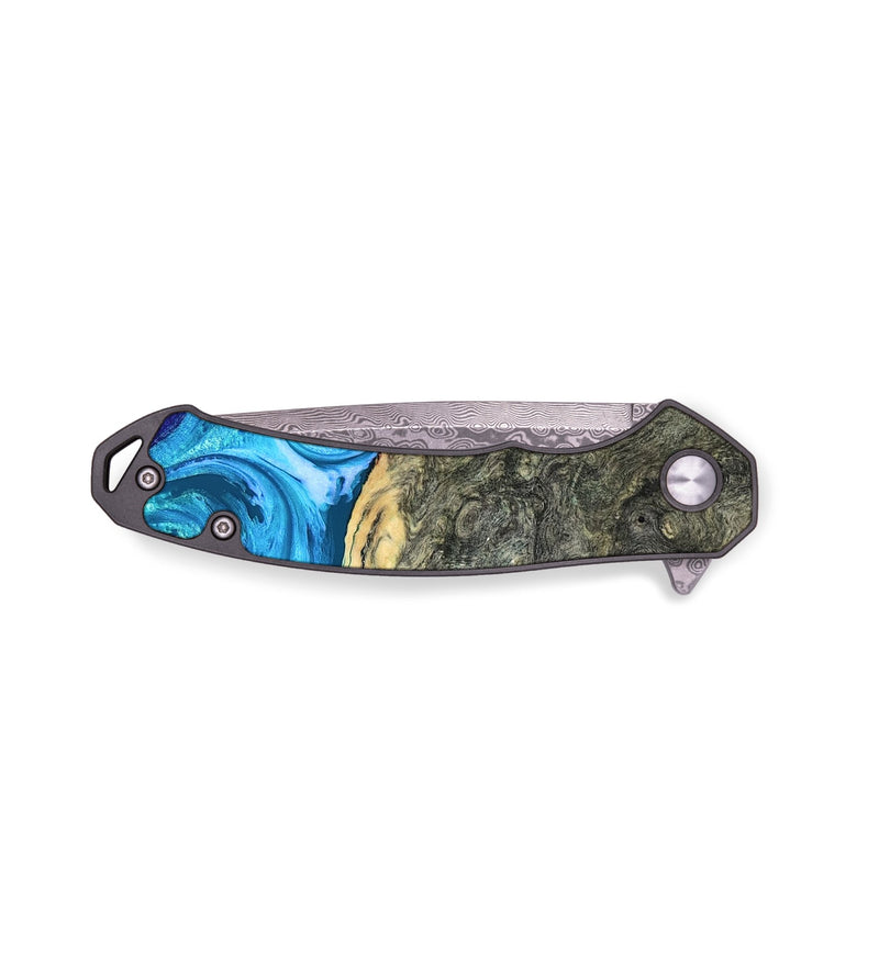 EDC Wood Pocket Knife - Alda (Blue, 819706)