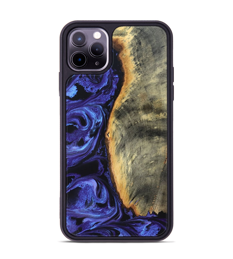 iPhone 11 Pro Max Wood Phone Case - Tomeka (Purple, 819707)