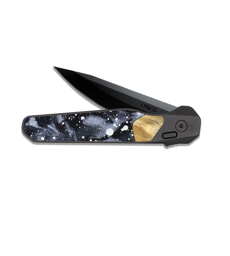 EDC Dark Slate Wood Pocket Knife - Delma (Cosmos, 819712)