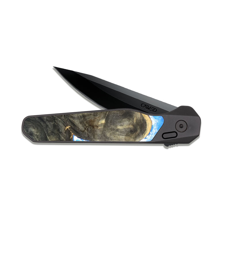 EDC Dark Slate Wood Pocket Knife - Dinah (Coastal, 819715)