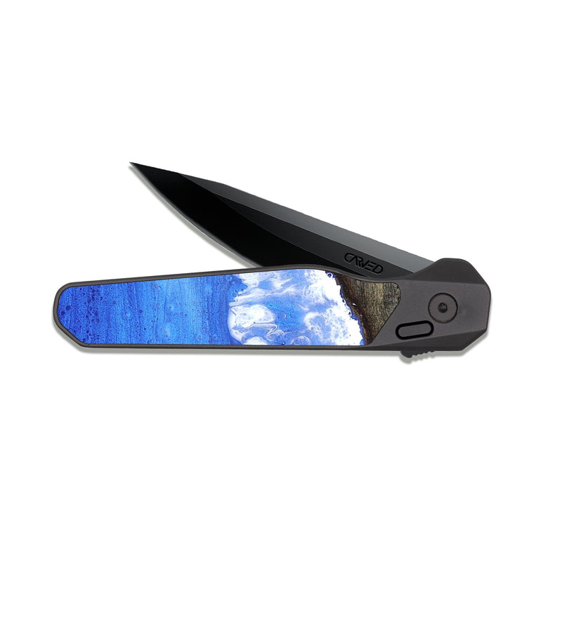 EDC Dark Slate Wood Pocket Knife - Pinkie (Coastal, 819718)