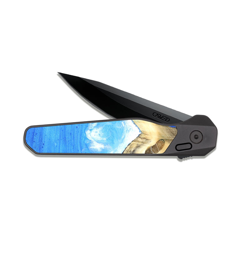 EDC Dark Slate Wood Pocket Knife - Wilda (Coastal, 819721)