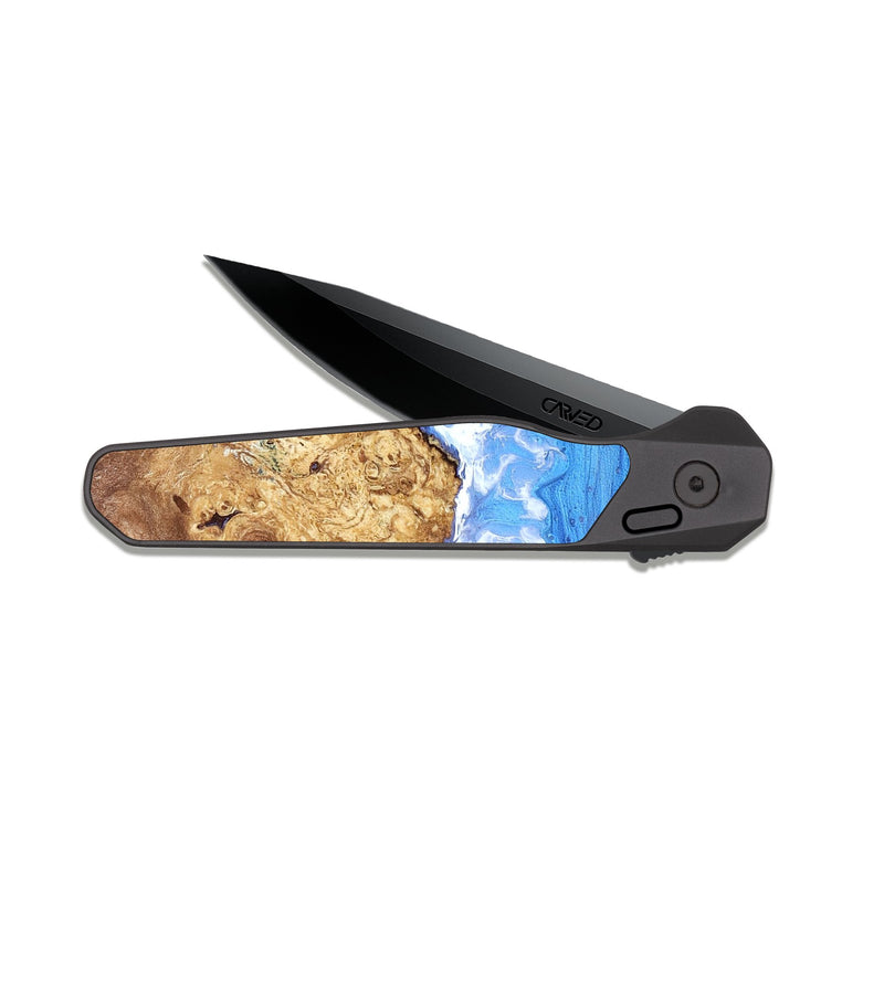 EDC Dark Slate Wood Pocket Knife - Paige (Coastal, 819723)
