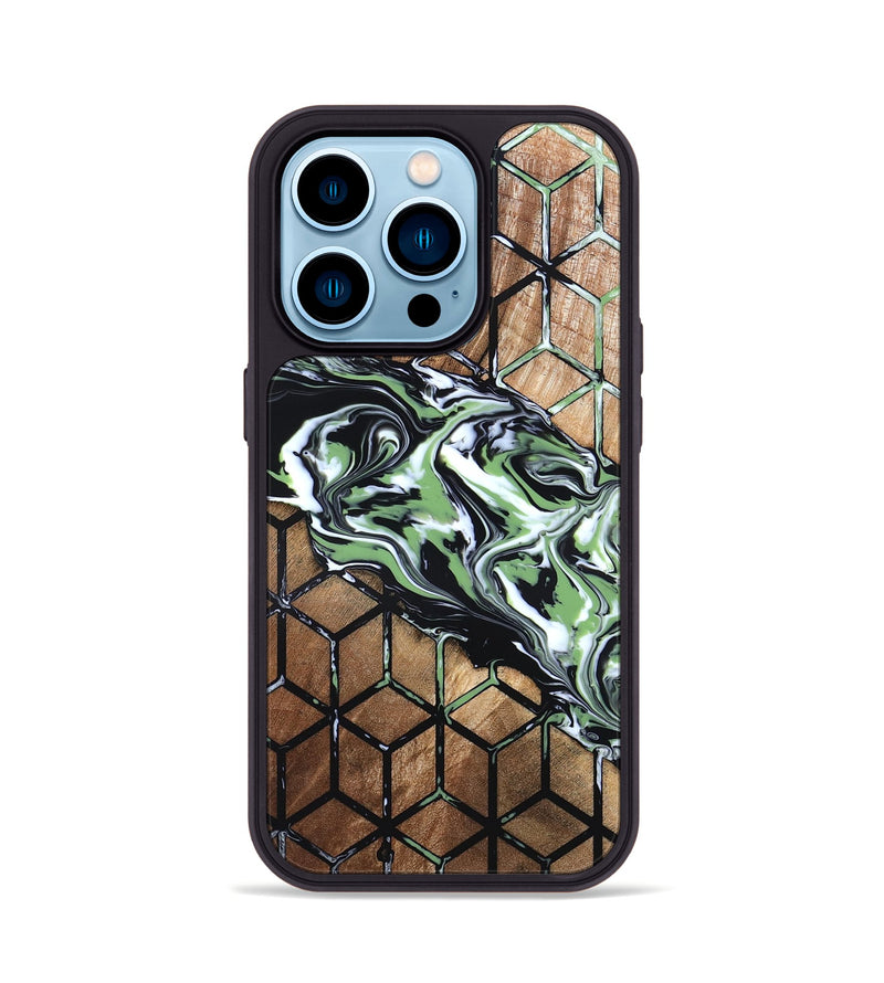 iPhone 14 Pro Wood Phone Case - Chelsey (Pattern, 819727)