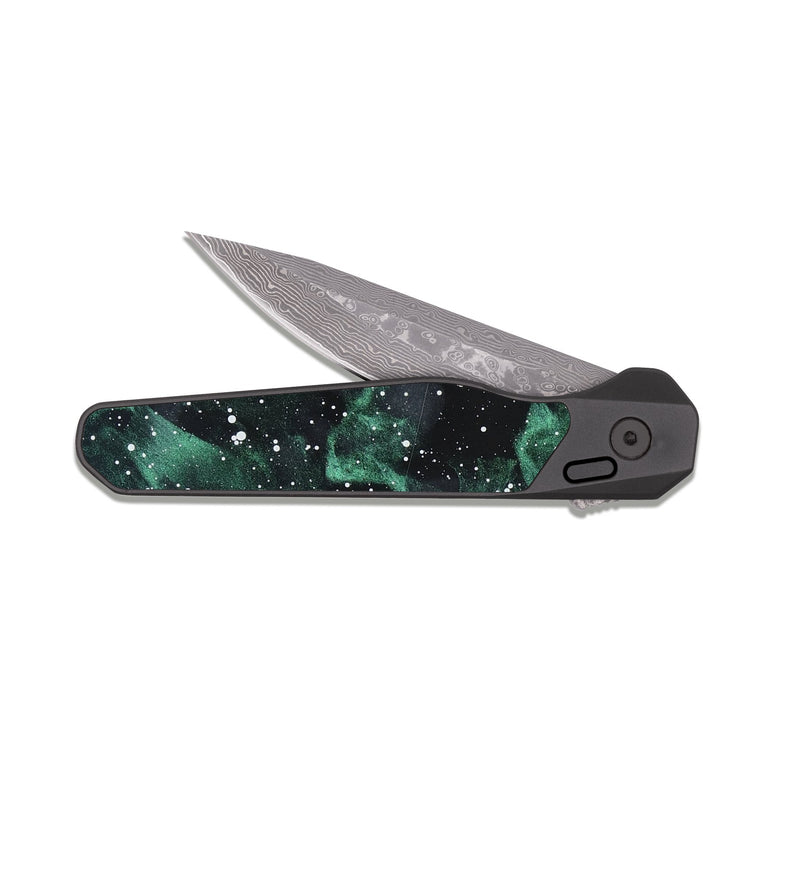 EDC Dark Damascus ResinArt Pocket Knife - Kamden (Cosmos, 819731)