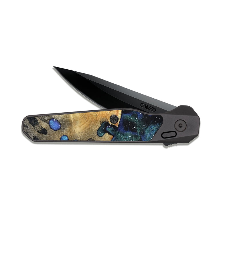 EDC Dark Slate Wood Pocket Knife - Marlo (Cosmos, 819734)