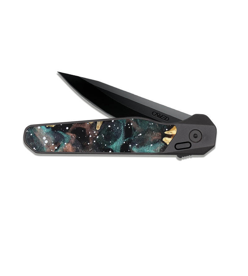 EDC Dark Slate Wood Pocket Knife - Nova (Cosmos, 819736)
