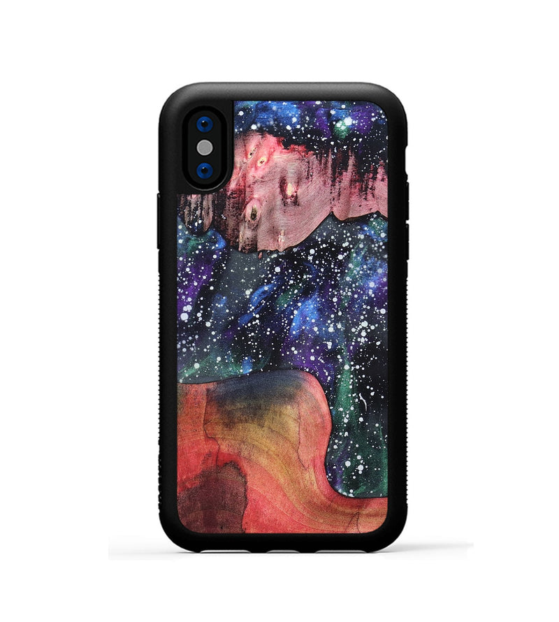 iPhone Xs Wood Phone Case - Lyndsey (Cosmos, 819737)