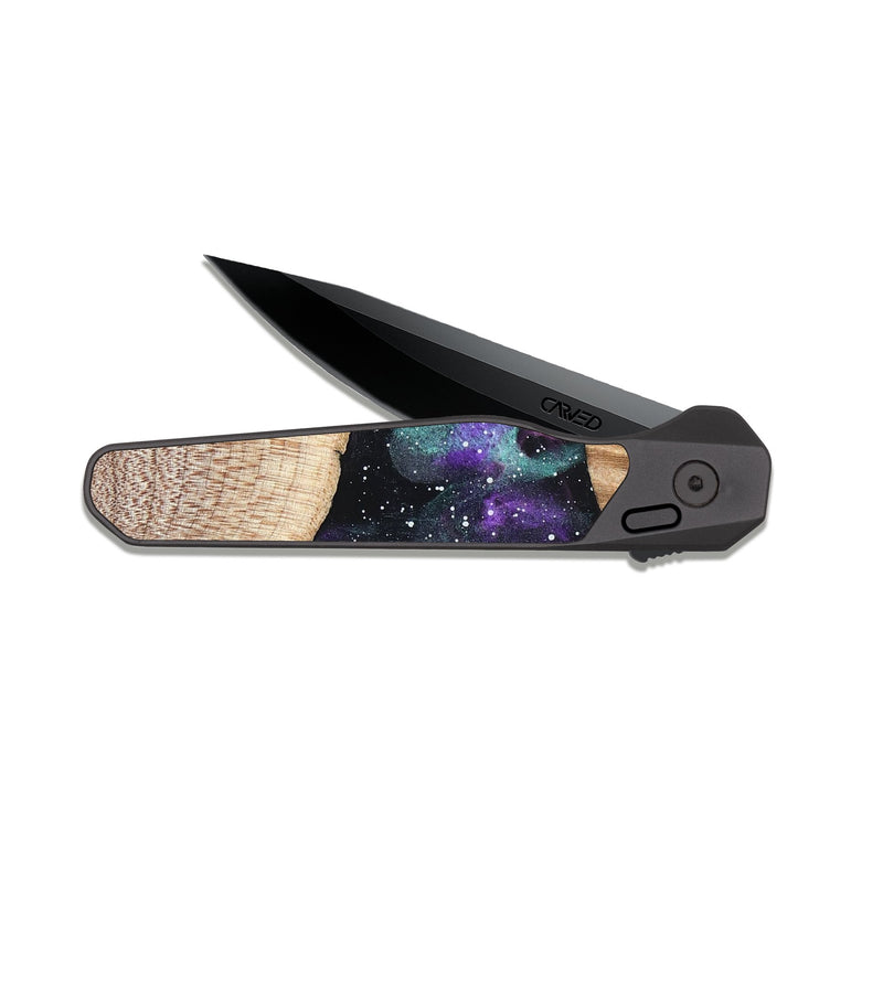 EDC Dark Slate Wood Pocket Knife - Daren (Cosmos, 819740)