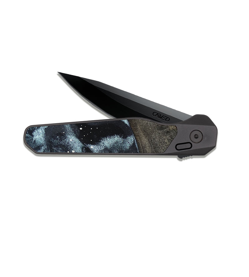 EDC Dark Slate Wood Pocket Knife - Kenai (Cosmos, 819746)