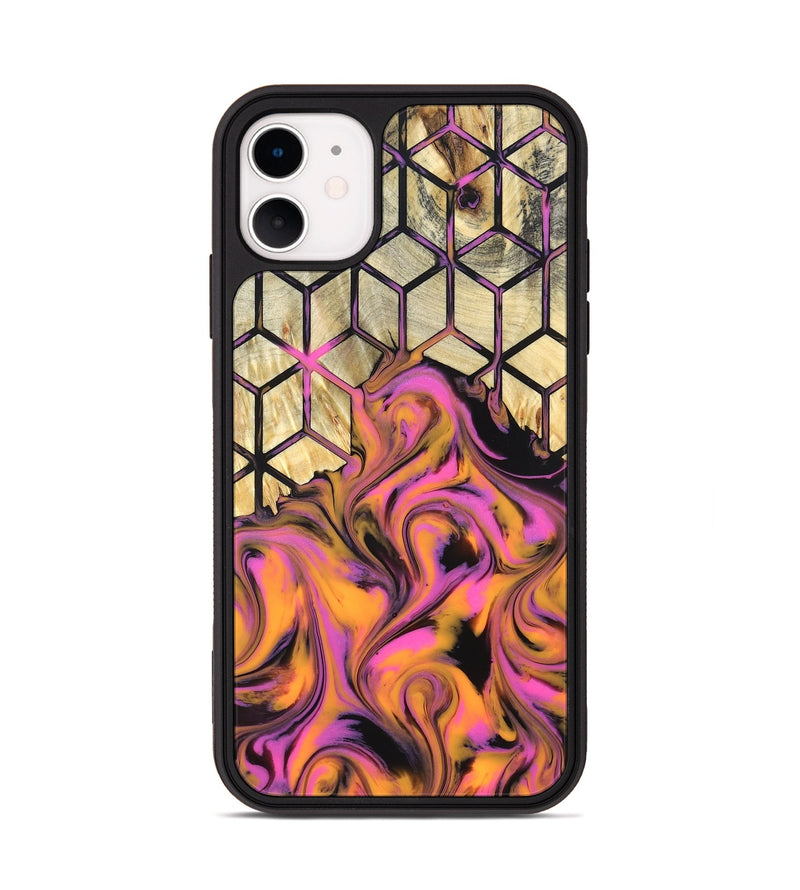 iPhone 11 Wood Phone Case - Una (Neon, 819749)