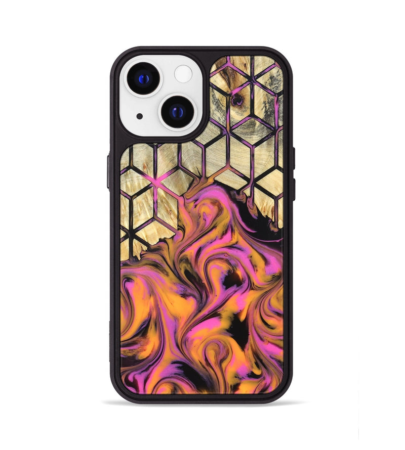 iPhone 13 Wood Phone Case - Una (Neon, 819749)