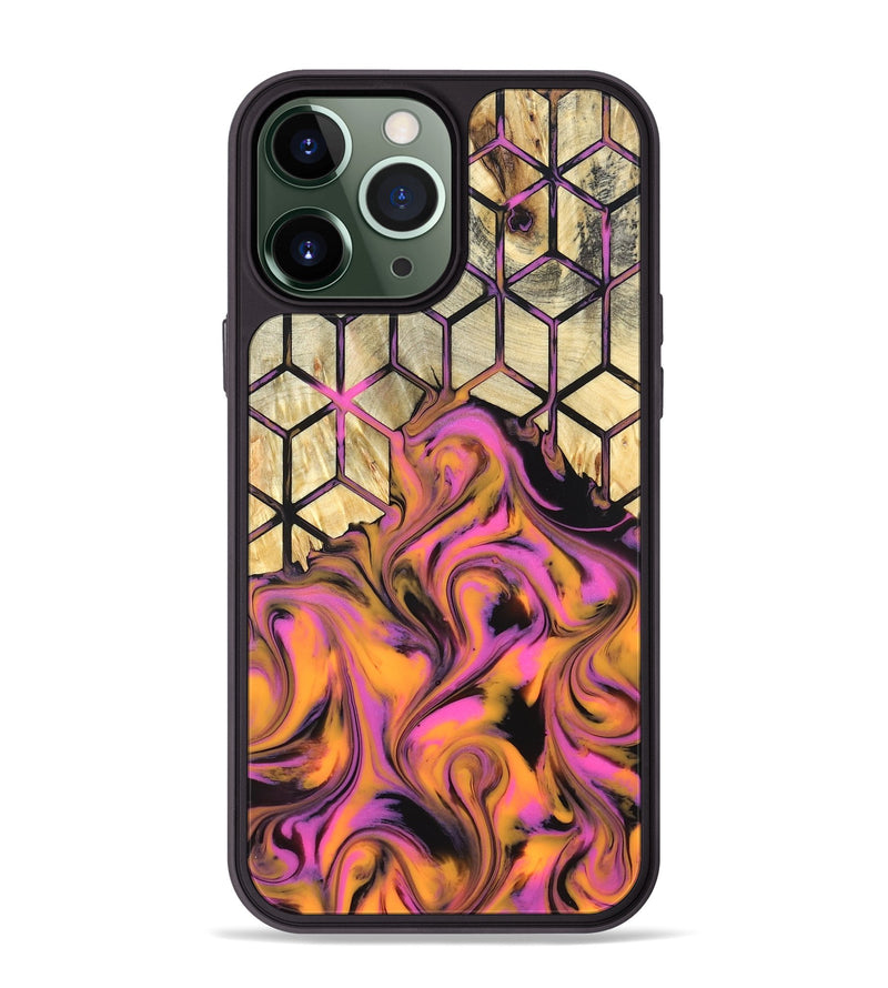 iPhone 13 Pro Max Wood Phone Case - Una (Neon, 819749)