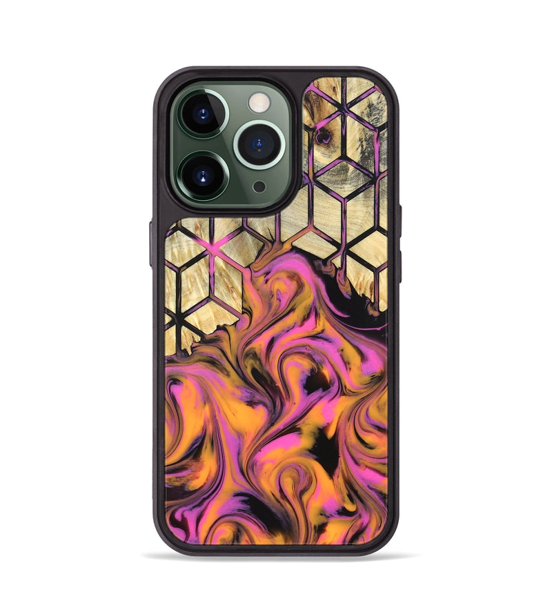 iPhone 13 Pro Wood Phone Case - Una (Neon, 819749)