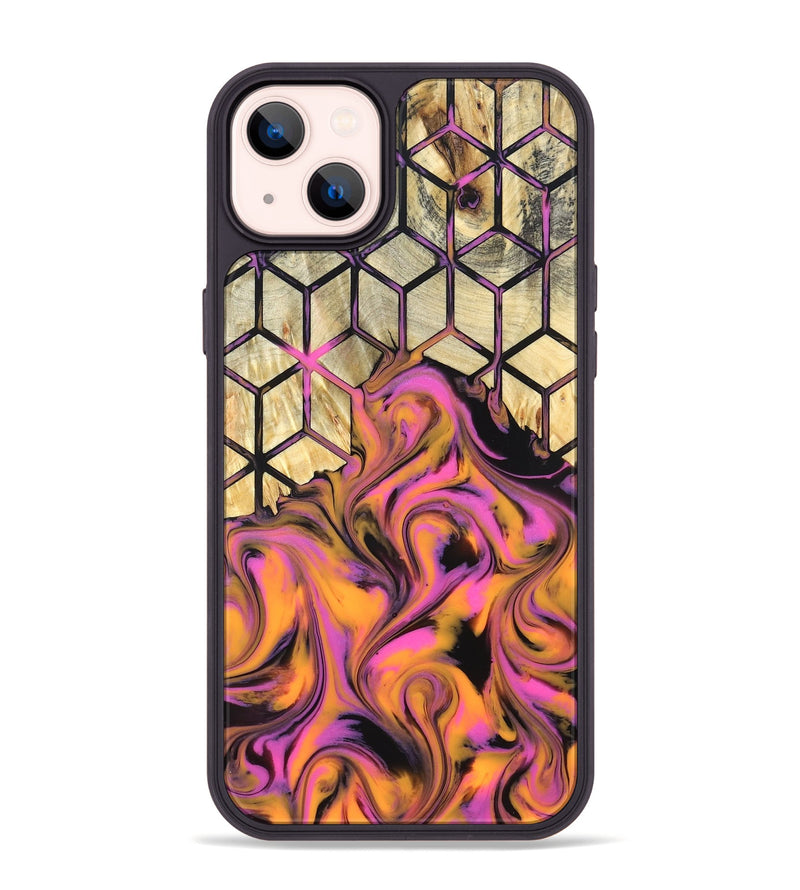 iPhone 14 Plus Wood Phone Case - Una (Neon, 819749)