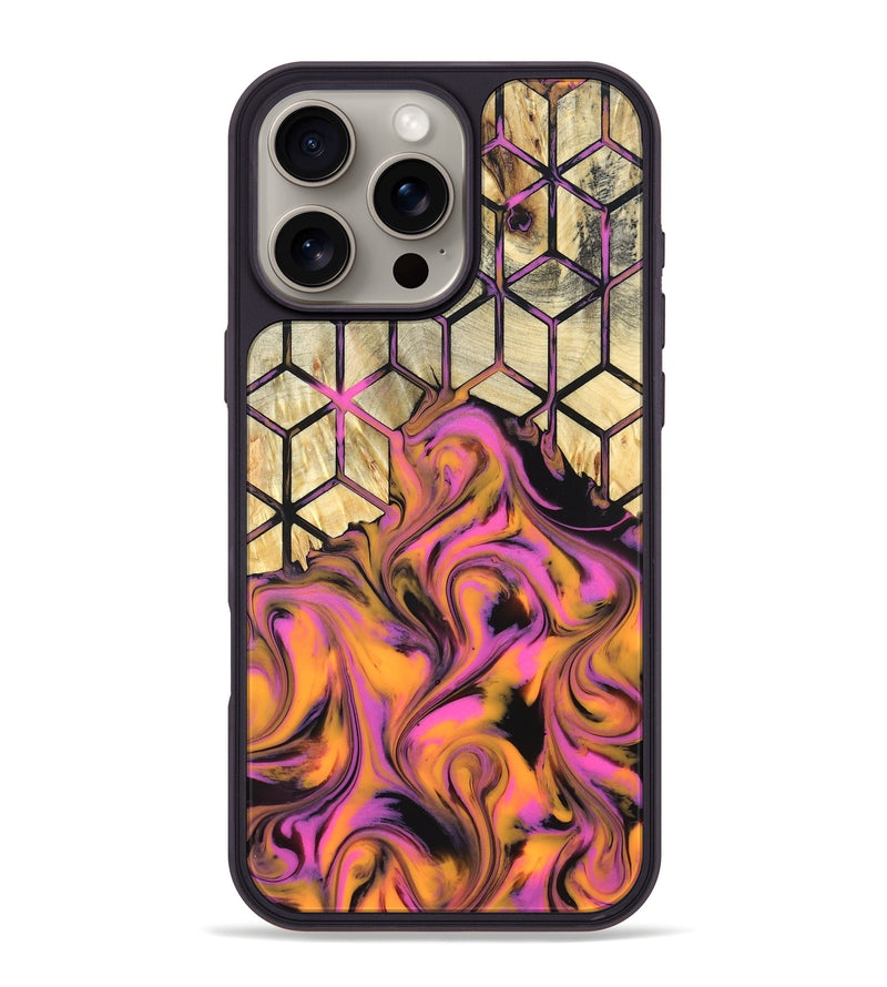 iPhone 16 Pro Max Wood Phone Case - Una (Neon, 819749)