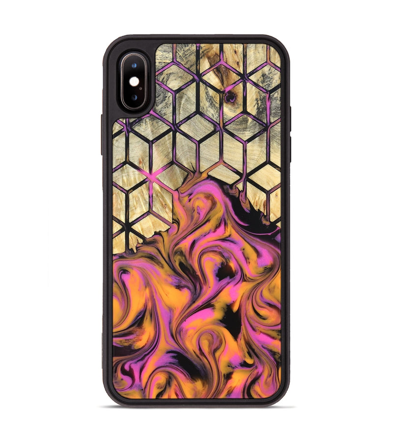 iPhone Xs Max Wood Phone Case - Una (Neon, 819749)