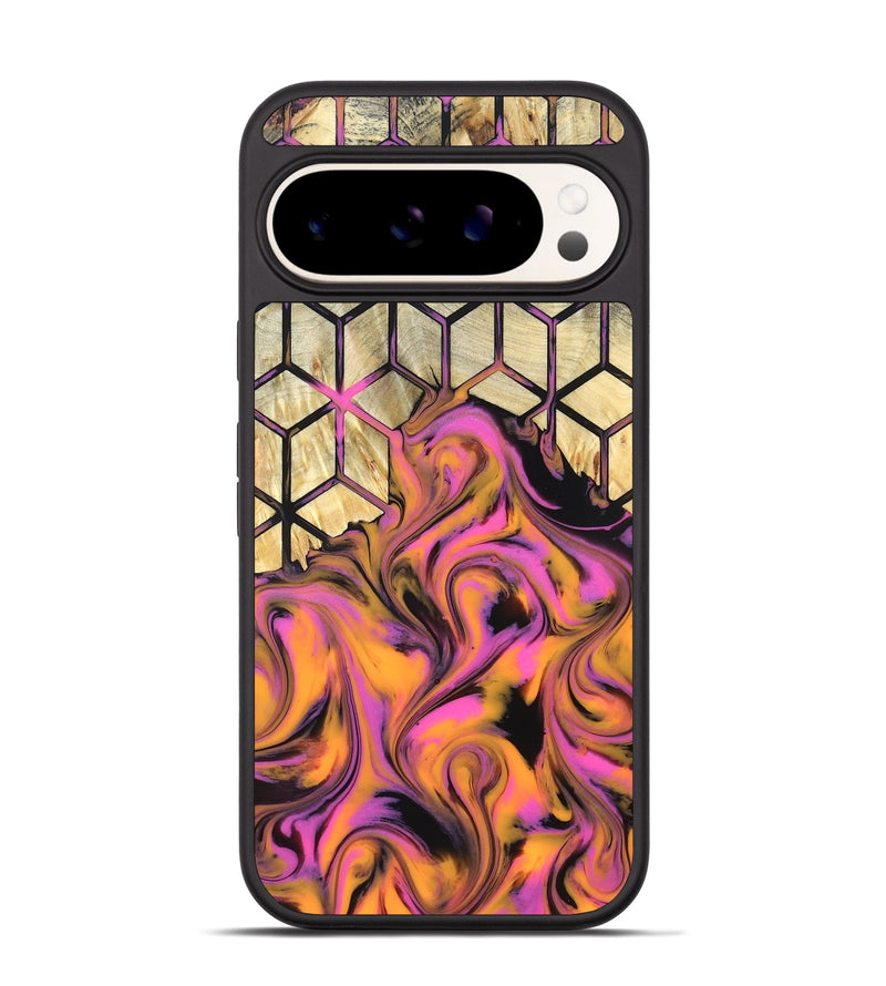 Pixel 9 Wood Phone Case - Una (Neon, 819749)
